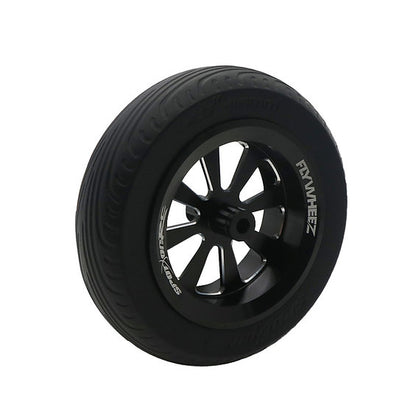 FlyWheelz™ 3.5"-89mm Eight Spoke  PU Wheels(pair) + 2pcs more tires (WRA-010TIRE)