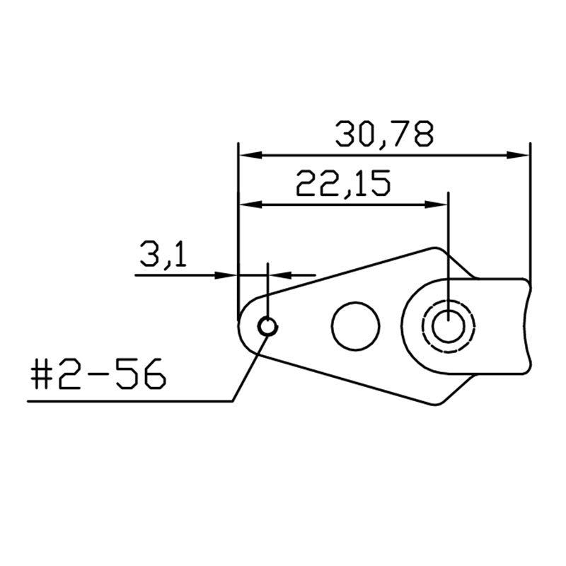 Servo Arm 25T Futaba&New Hitec 0.75" 19mm #2-56