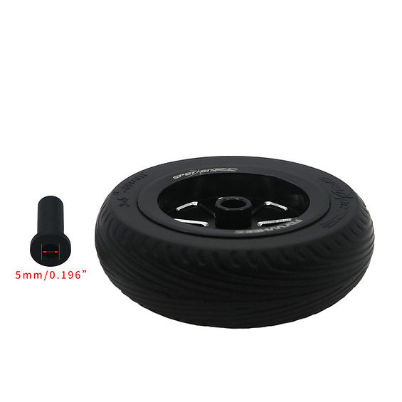 FlyWheelz™ 3.5"-89mm Eight Spoke PU Wheels(pair) + 2pcs more tires (WRA-010TIRE)