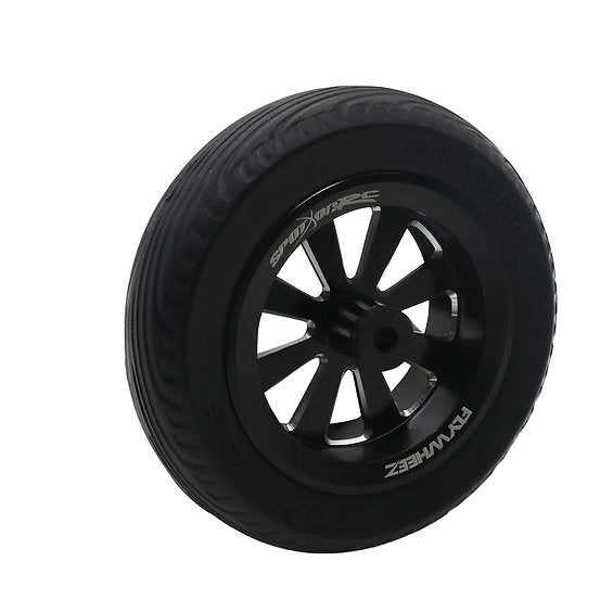 FlyWheelz™ 5"-130mm Eight Spoke PU Wheels(pair) + 2pcs more tires (WRA-012TIRE)