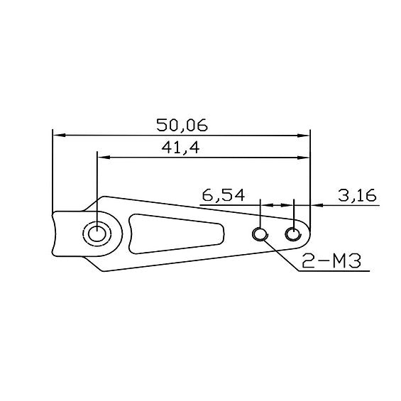 Servo Arm 23T JR 1.5" 38.10mm M3