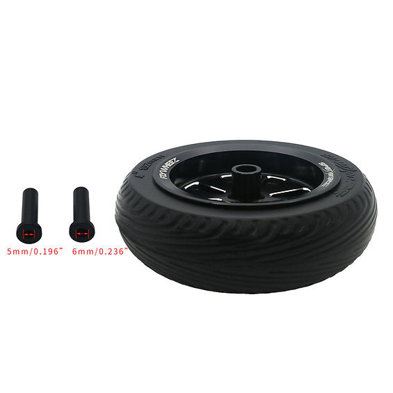 FlyWheelz™ 4"-102mm Eight Spoke PU Wheels(pair) + 2pcs more tires (WRA-009TIRE)