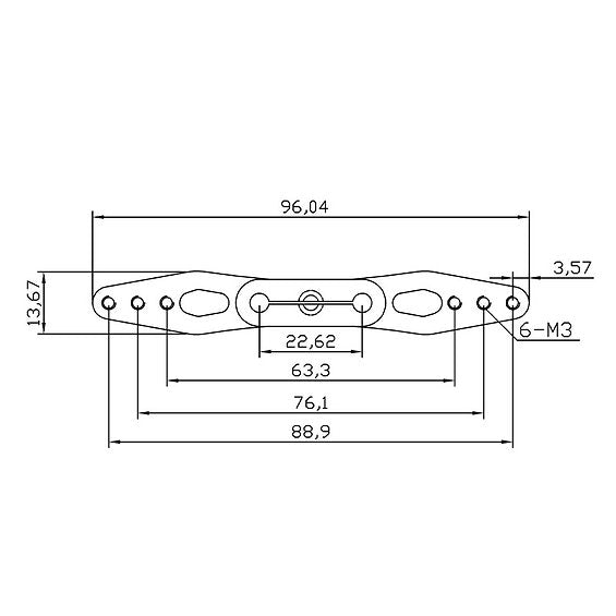 Full Arm 23T JR 3.5" 88.90mm #4-40