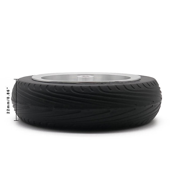 FlyWheelz™ 3.5"-89mm Eight Spoke PU Wheels(pair) + 2pcs more tires (WRA-010TIRE)