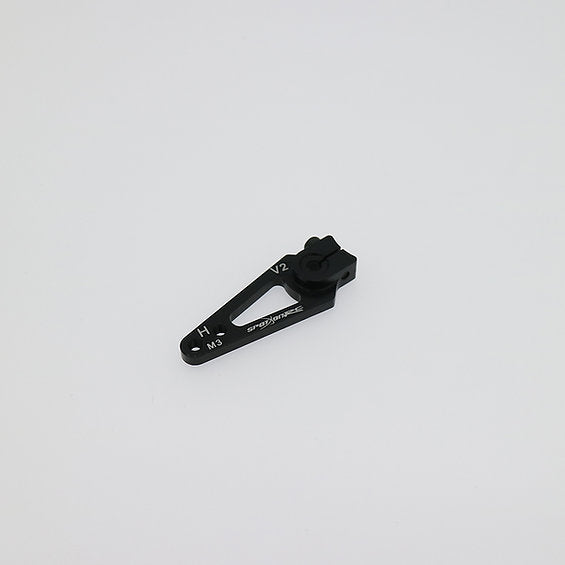 Corno Servo Regolabile In Alluminio Absolute Hobbyz Per Hitec 24T - Doppio Braccio, Blu - Foto 2