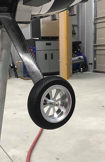 FlyWheelz™ 3.5"-89mm Eight Spoke PU Wheels(pair) + 2pcs more tires (WRA-010TIRE)